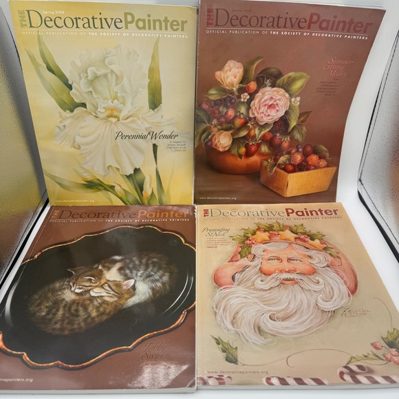 The Society of Decorative Painters Other - The Decorative Painter Magazine 2008 Complete Year Set 4 Issues Society Painters